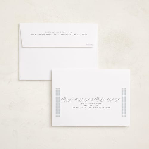 This is a cloud foil pressed holiday cards with foil pressed by Nicole Walsh called minimal edge printing on recycled smooth signature in standard