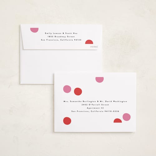 This is a winter berry foil pressed holiday cards with foil pressed by Maria Alou called bold gift printing on recycled smooth signature in standard
