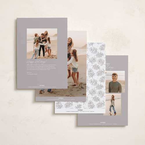This is a snowball gloss press holiday cards with gloss press by Erica Krystek called subtle surround printing on signature in standard