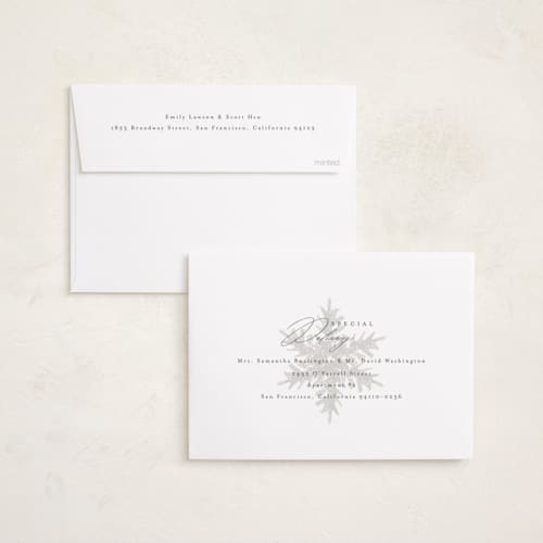 This is a snowball gloss press holiday cards with gloss press by Angela Garrick called falling snow printing on signature in standard
