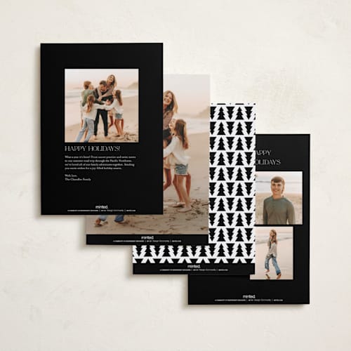 This is a snow gloss press holiday cards with gloss press by Lehan Veenker called framed in love printing on signature in standard