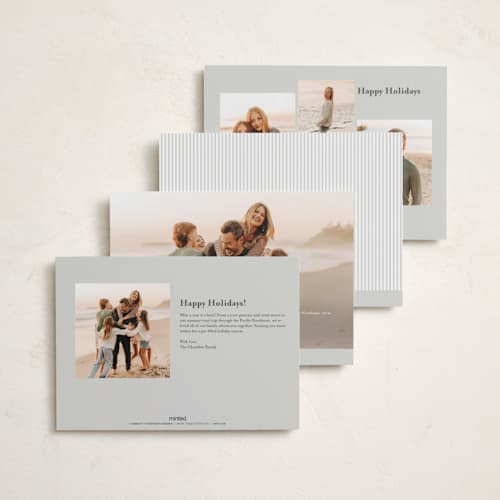 This is a pearl gloss press holiday cards with gloss press by Meggy Masters called holiday ribbon printing on signature in standard