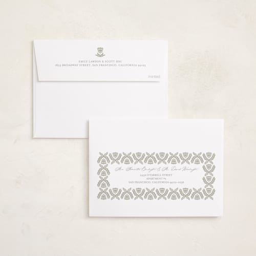 This is a snow gloss press holiday cards with gloss press by Jen Owens called royale printing on signature in standard