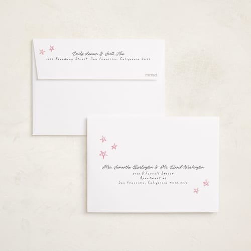 This is a frosting gloss press holiday cards with gloss press by Vivian Yiwing called doodles printing on recycled smooth signature in standard