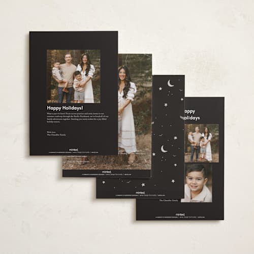 This is a chalkboard halloween party invitations cards with standard by Morgan Ramberg called trick or treaters printing on signature in standard