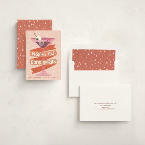 This is a peach halloween party invitations cards with standard by Jenny Alvarado called wishing you good spirits | halloween printing on signature in standard