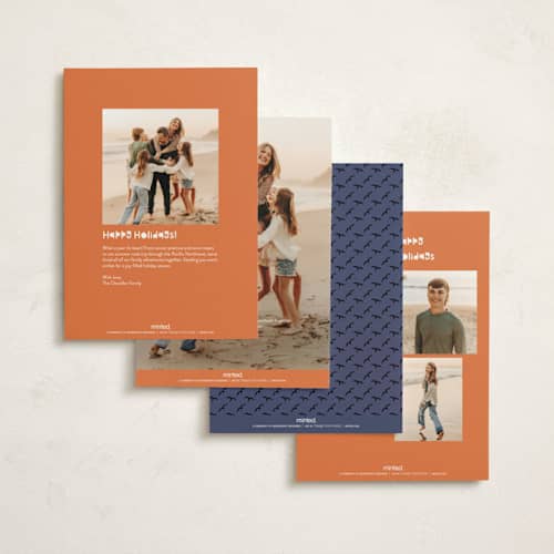 This is a persimmon halloween party invitations cards with standard by Becky Nimoy called halloween house printing on signature in standard