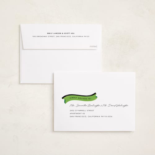 This is a lime halloween party invitations cards with standard by Stacey Day called retro pop printing on recycled smooth signature in standard
