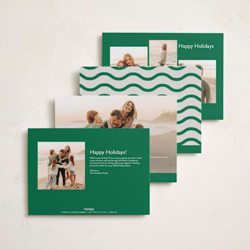 This is a pine petite holiday cards with standard by Anna Elder called and then us printing on recycled smooth signature in petite