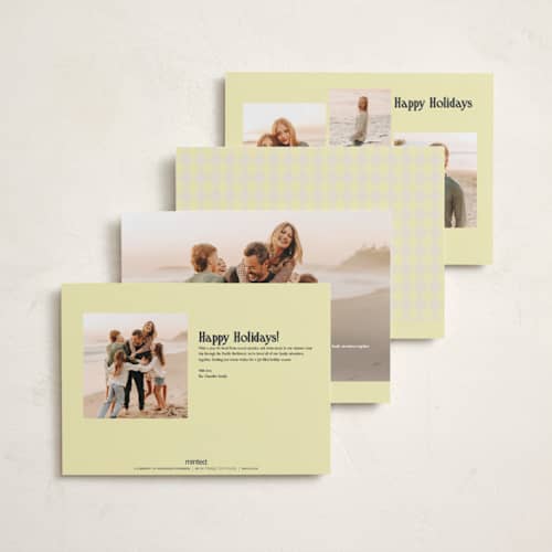 This is a sunshine petite holiday cards with standard by chocomocacino called modjeska printing on signature in petite