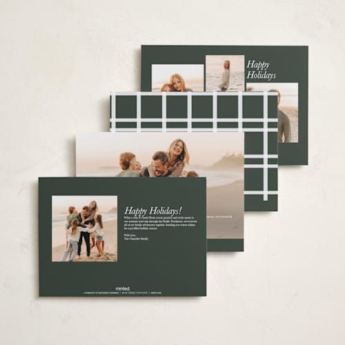 This is a fir petite holiday cards with standard by Blustery August called hope printing on recycled smooth signature in petite