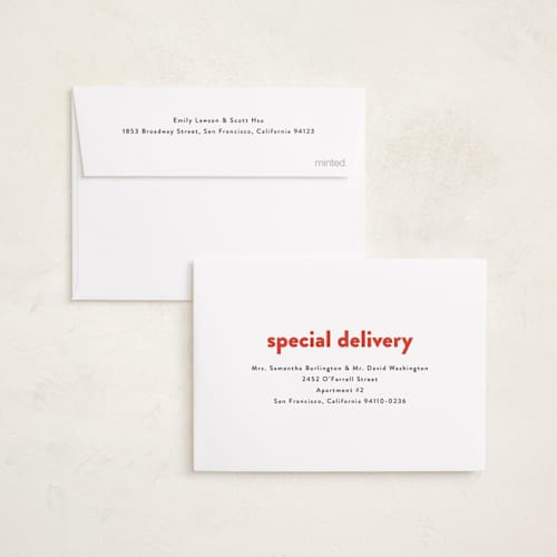 This is a poinsettia petite holiday cards with standard by Up Up Creative called daily printing on signature in petite