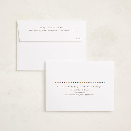 This is a creme petite holiday cards with standard by chocomocacino called pabassinas printing on recycled smooth signature in petite