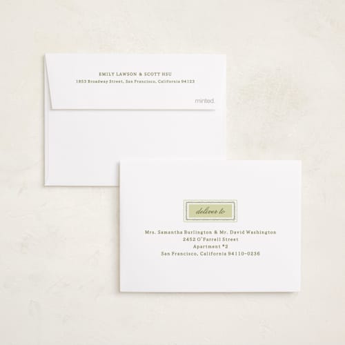 This is a sage petite holiday cards with standard by Sara Hicks Malone called fair isle printing on signature in petite