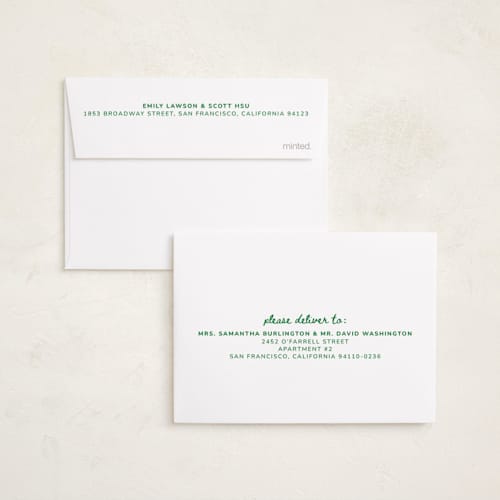 This is a pink sky petite holiday cards with standard by Kristen Magee called star pop printing on signature in petite