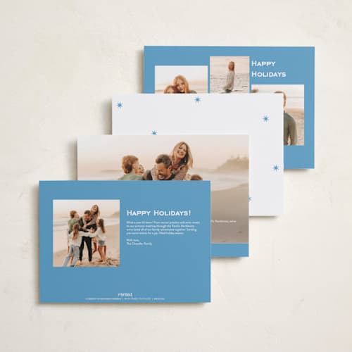 This is a lake petite holiday cards with standard by Megan Davis called galerie printing on recycled smooth signature in petite