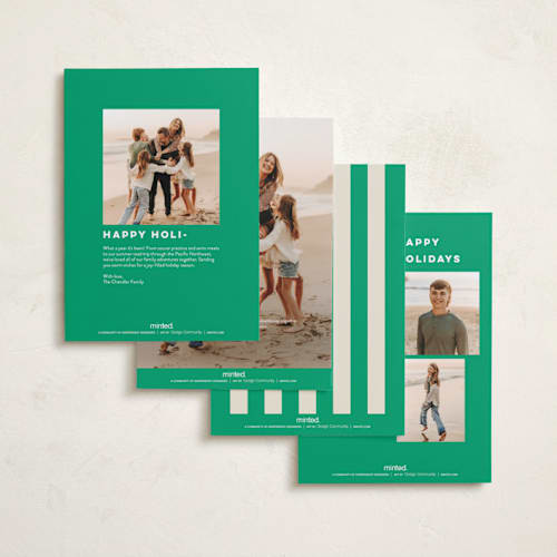 This is a elf shoes petite holiday cards with standard by Kristie Kern called club printing on signature in petite