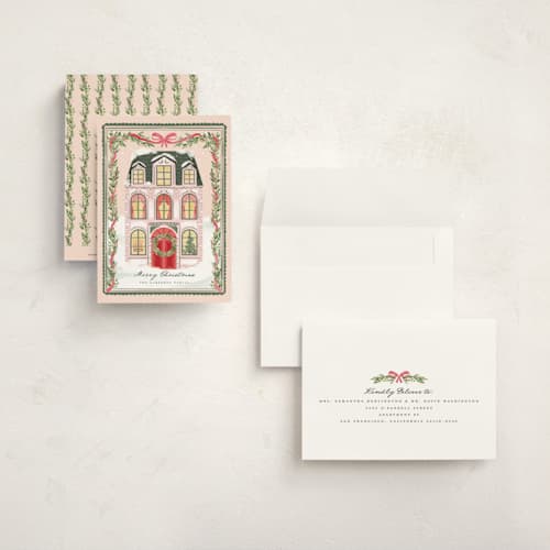 This is a candy petite holiday cards with standard by Petra Kern called la baita printing on signature in petite