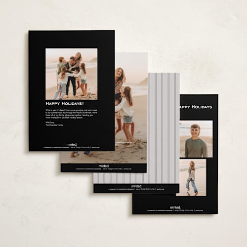 This is a darkroom petite holiday cards with standard by Adelyn T. called contact sheet printing on recycled smooth signature in petite