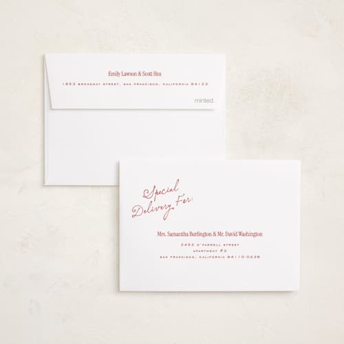 This is a eggnog petite holiday cards with standard by Leah Bisch called windowpane printing on signature in petite