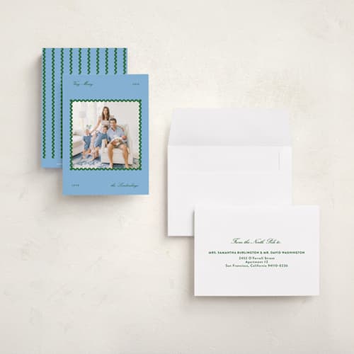 This is a elf petite holiday cards with standard by Pati Cascino called solo printing on signature in petite