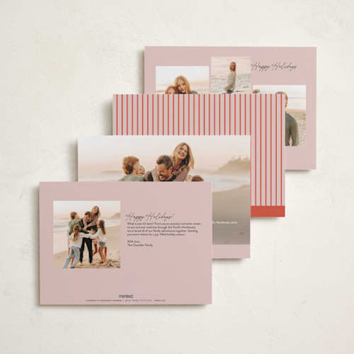 This is a cherry petite holiday cards with standard by Carolyn Nicks called belly laugh printing on signature in petite