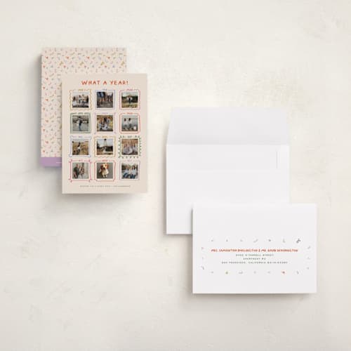 This is a pudding petite holiday cards with standard by Claudia Orengo called year gallery printing on recycled smooth signature in petite