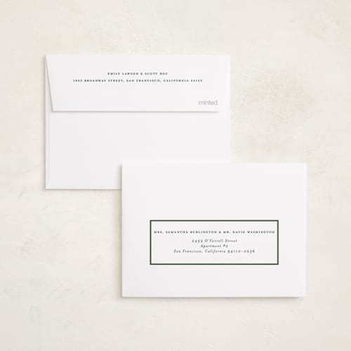 This is a pine petite holiday cards with standard by Diana Pinnell called five moments printing on signature in petite