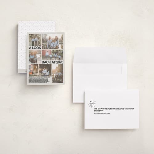 This is a ink petite holiday cards with standard by Inkblot Design called archive magazine printing on signature in petite
