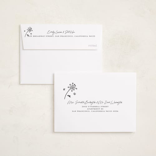 This is a noir petite holiday cards with standard by Erika Firm called what a twelve months (year!) printing on recycled smooth signature in petite