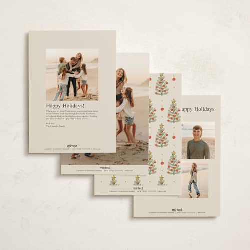This is a pudding petite holiday cards with standard by samovilka called merriestmerry printing on signature in petite