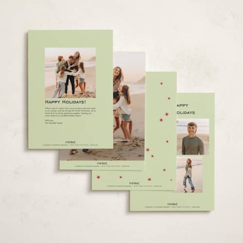This is a agave petite holiday cards with standard by Megan Davis called espacio printing on signature in petite