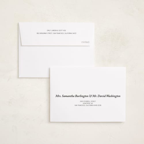 This is a pepper petite holiday cards with standard by Bramble Studio called a glimpsed year printing on recycled smooth signature in petite