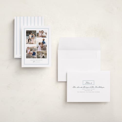 This is a ice petite holiday cards with standard by chocomocacino called boujordi printing on signature in petite