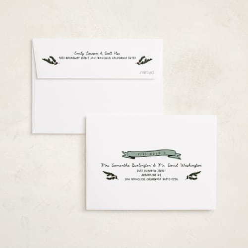 This is a mint petite holiday cards with standard by Wendy Taylor called snow village printing on signature in petite