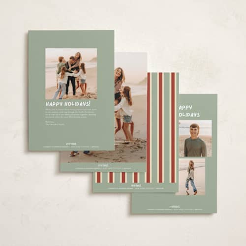 This is a butter petite holiday cards with standard by Everett Paper Goods called sugar cookie printing on signature in petite