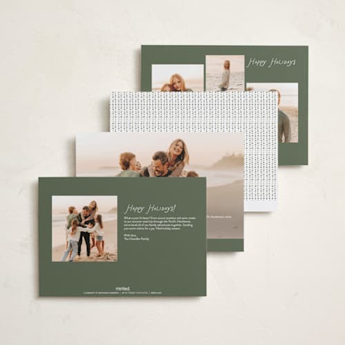 This is a winter petite holiday cards with standard by Itsy Belle Studio called merry little things printing on signature in petite
