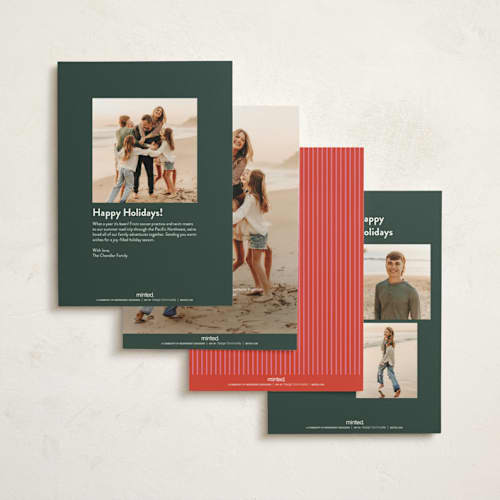 This is a pine foil pressed holiday cards with foil pressed by Meggy Masters called o tannenbaum printing on signature in standard
