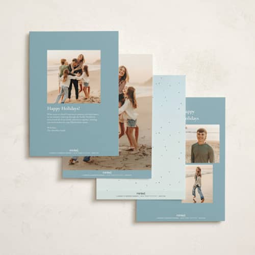 This is a ice non photo holiday cards with standard by Petra Kern called mountaineer printing on signature in standard