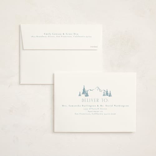 This is a ice non photo holiday cards with standard by Petra Kern called mountaineer printing on signature in standard