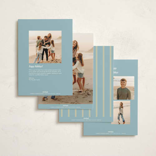This is a halo non photo holiday cards with standard by Creo Study called christmas polka printing on signature in standard
