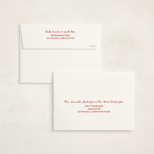 This is a candy cane non photo holiday cards with standard by Cleghorn Creative called sweet holiday note printing on signature in standard