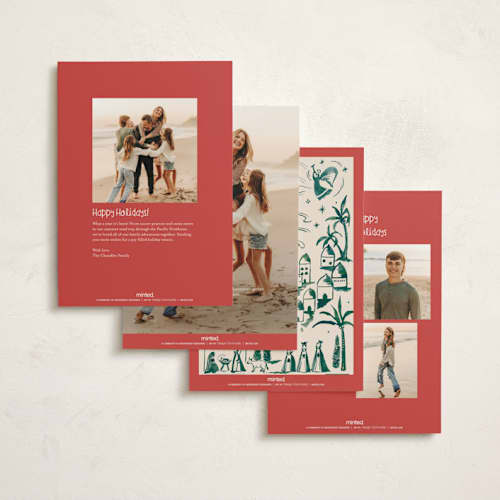 This is a fir non photo holiday cards with standard by Teju Reval called painted nativity printing on signature in standard