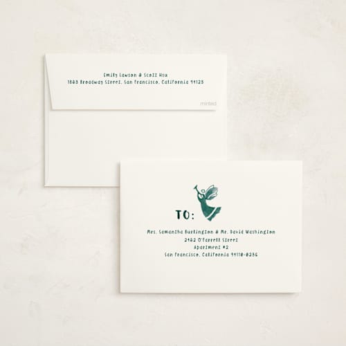 This is a fir non photo holiday cards with standard by Teju Reval called painted nativity printing on signature in standard
