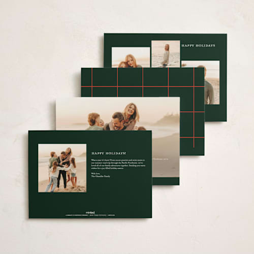 This is a evergreen non photo holiday cards with standard by Erin L. Wilson called hearth printing on signature in standard