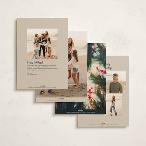 This is a clementine non photo holiday cards with standard by Wendy Keller called oranges printing on signature in standard