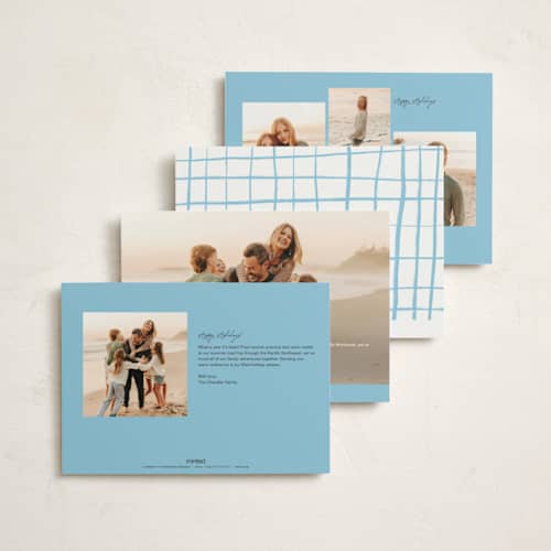 This is a ink non photo holiday cards with standard by Helena Vitto called tiny lights printing on signature in standard