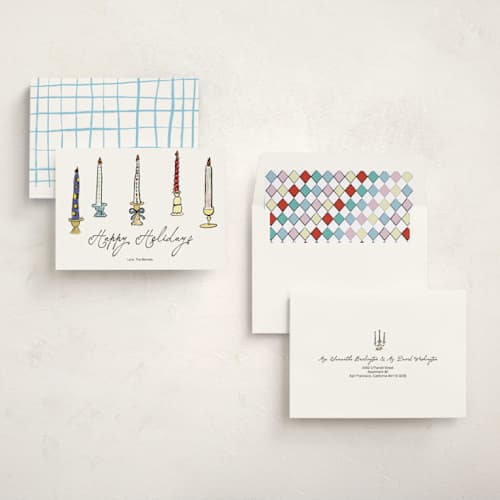 This is a ink non photo holiday cards with standard by Helena Vitto called tiny lights printing on signature in standard