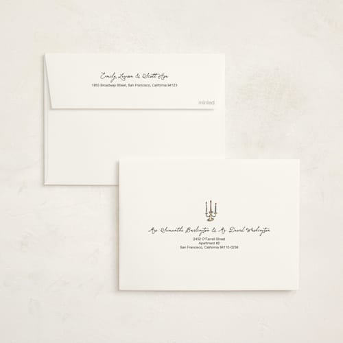This is a ink non photo holiday cards with standard by Helena Vitto called tiny lights printing on signature in standard