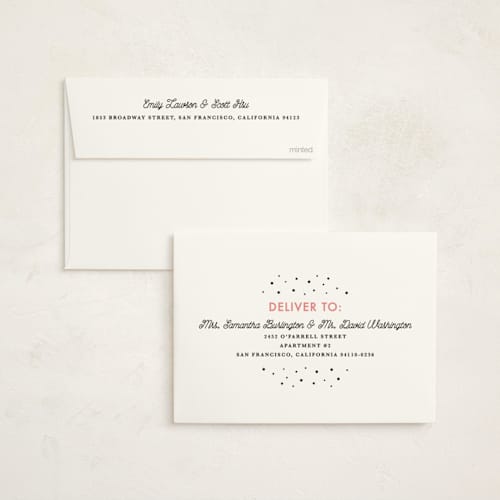 This is a winter dusk non photo holiday cards with standard by Eve Schultz called peace on earth printing on signature in standard